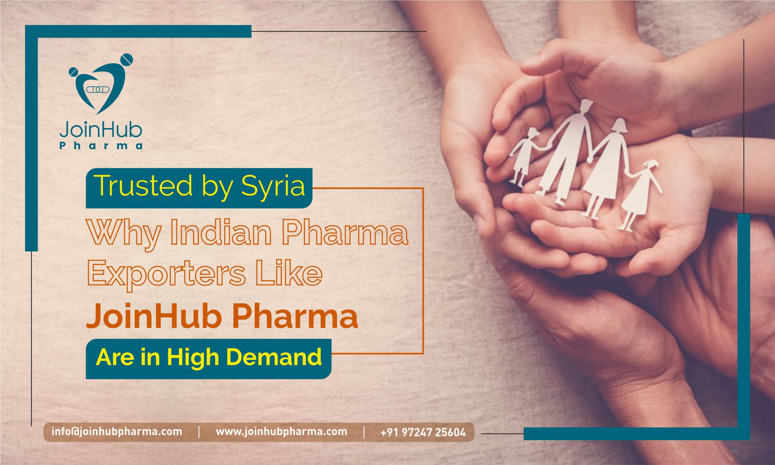 Trusted by Syria- Why Indian Pharma Exporters Like JoinHub Pharma Are in High Demand