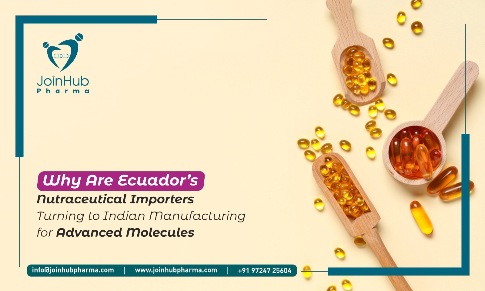 Why Are Ecuador’s Nutraceutical Importers Turning to Indian Manufacturing for Advanced Molecules?
